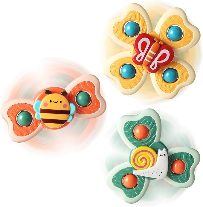 ALASOU Suction Cup Spinner Airplane Travel Toys for 1 Year Old Boy Girl - Image 8