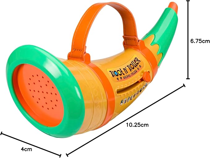 Toysmith Outdoor Discovery Hoot-N-Hollar Animal Caller Horn – 9 Realistic Wildlife Sounds Toy for Kids Ages 5+ – Portable Sound Effects Machine with Strap & Batteries Included - Image 7