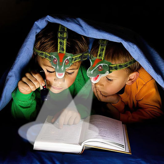 TIGTECGAME LED Kids Headlamp Battery Powered Flashlight T Rex Dinosaur Toy Stocking Stuffers Outdoor Headlight Gift for Boys Girls Toddlers 3 4 5 6 7 8+ Years Old Easter Halloween Christamas