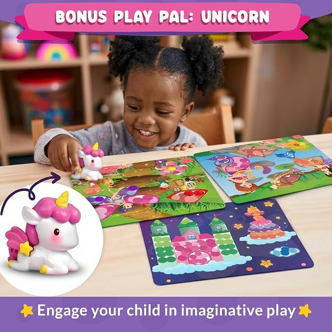 Chalkola Dots of Fun, 8 Washable Dot Markers + Dot Art Sticker Activity Kit - Image 9