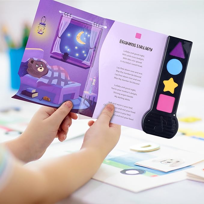 Musical Book for Toddlers with Lullaby Songs, Interactive Toy, Twinkle, Twinkle Little Star, Sing Along, Montessori Sound Book for Young Kids, Nursery Rhyme Book for Babies