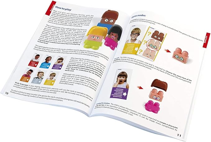 Miniland Social Emotional Learning Toy, Express Feelings - Emotiblocks - Image 9