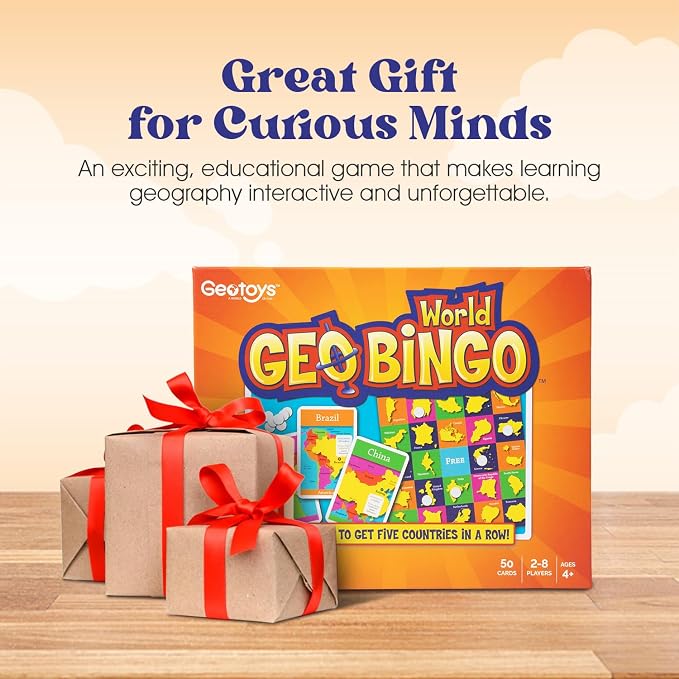 World Bingo for Kids Ages 4 and Up, Geography Game for Home, School or Camp - Image 6