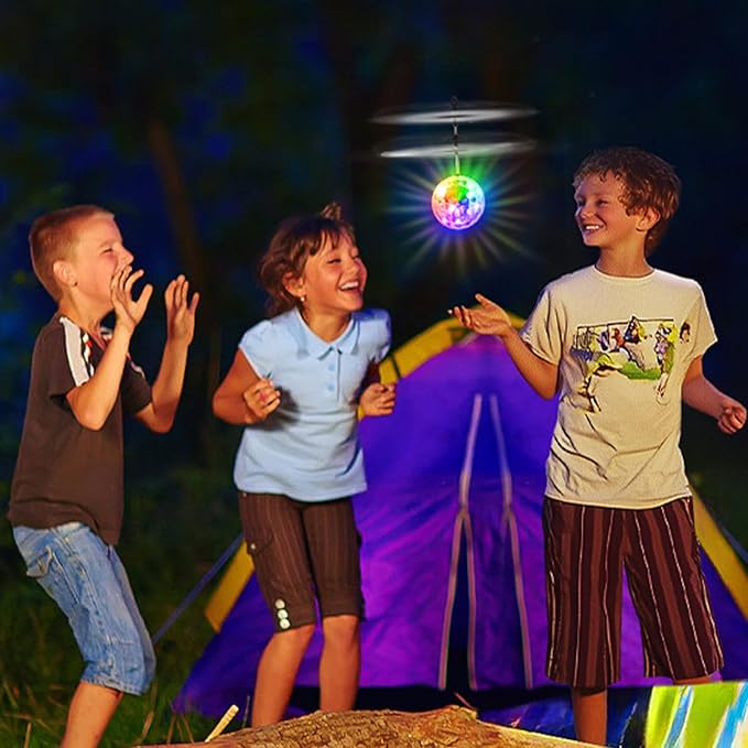 Flying Orb Ball, Rechargeable Flying Ball Toy with Remote, Light Up Orbiter Indoor Outdoor Christmas Toys Gifts for Birthday Boys Girls Ages 6 7 8 9 10+ Year Old