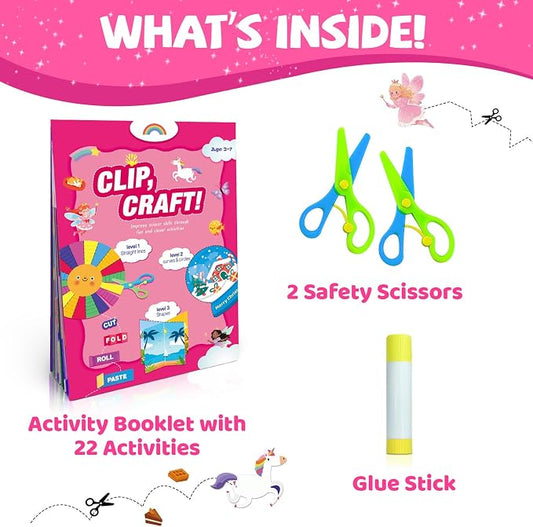 Toddler Scissor Skills Activity Book, Art Supplies and Crafts for Kids 4-6 - Image 2
