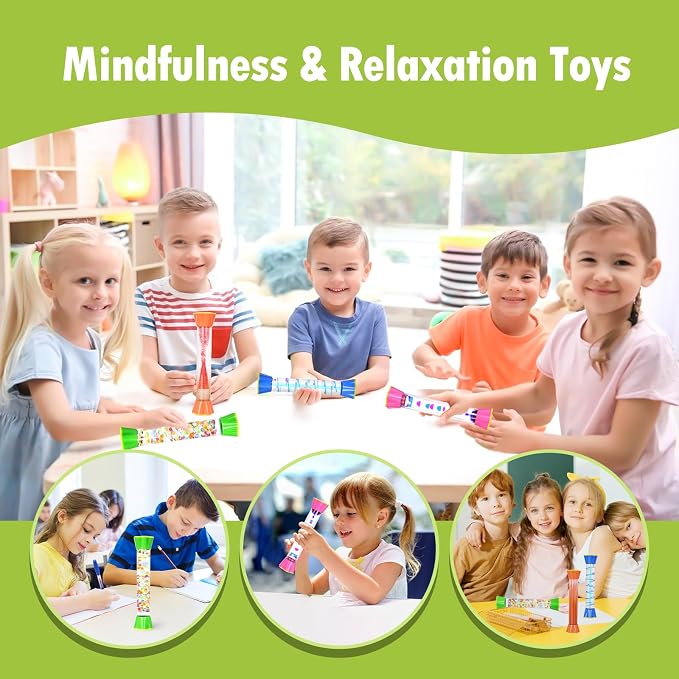 Sensory Tubes 4 Pack - Liquid Motion Bubbler Toy - Image 7