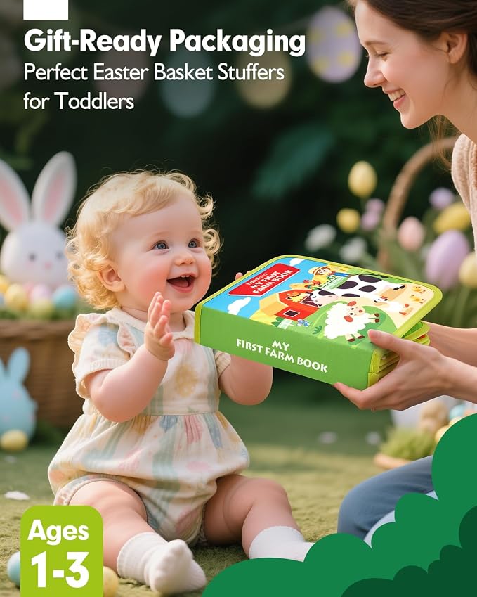 hahaland Busy Book for Toddlers 1-3 - Montessori Toys 1 Year Old Busy Board - Image 11