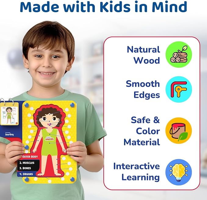 Smartivity Human Body Anatomy Puzzle for Kids 4-7 Years - Image 8