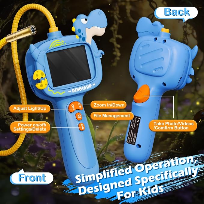 Kids Endoscope Borescope Toys, Snake Scope Camera with Light for Kids, Outdoor Exploration STEM Science Educational Toy Gifts for 4 5 6 7 8 9 10 Year Old Boys Girls - Image 8