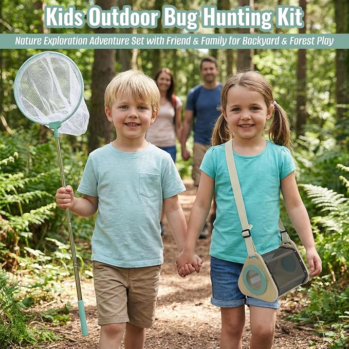 WOODENFUN Bug Catcher for Kids, Bugs Habitat Outdoor Explorer Kit - Image 6