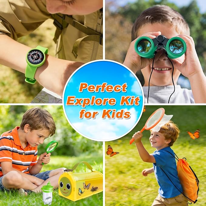 Kids Explorer Kit, Bug Catcher Kit, 13 Pcs Kids Outdoor Exploration Set - Image 7