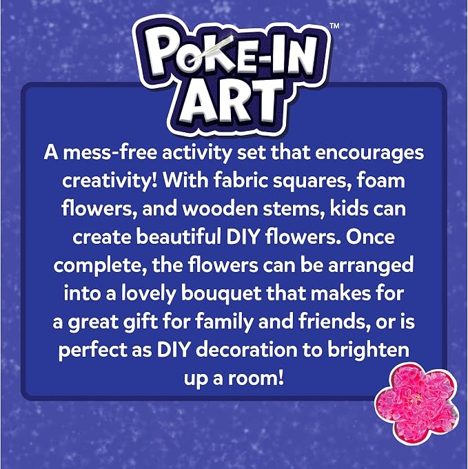 Skillmatics Poke-in Art – Flower Bouquet, Wood Craft Kit, Gift for Kids - Image 9