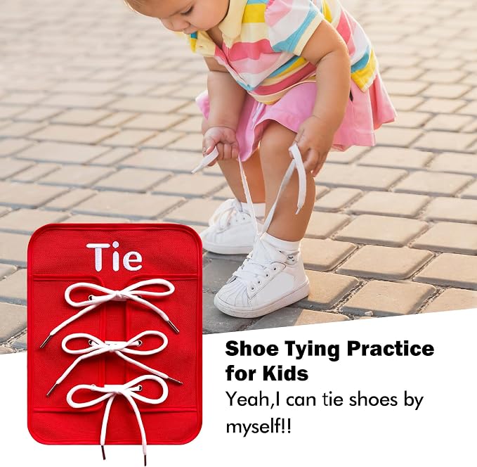Montessori Fine Motor Toys for Toddlers, Basic Life Skills Early Learning Sensory Toys for 3 4 5 Year Old Xmas Gifts, Learn to Dress Preschool Homeschool Kindergarten Must Haves - Image 6