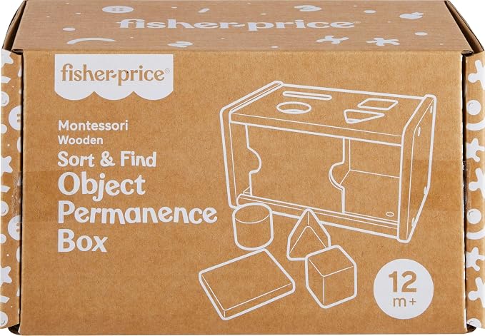 Fisher-Price Wood Montessori Object Permanence Box Learning Activity - Image 6