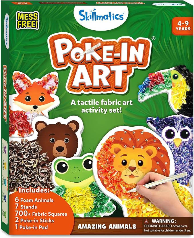 Skillmatics Poke-in Art – Animals, Wood Craft Kit, Gift for Boys & Girls - Image 9