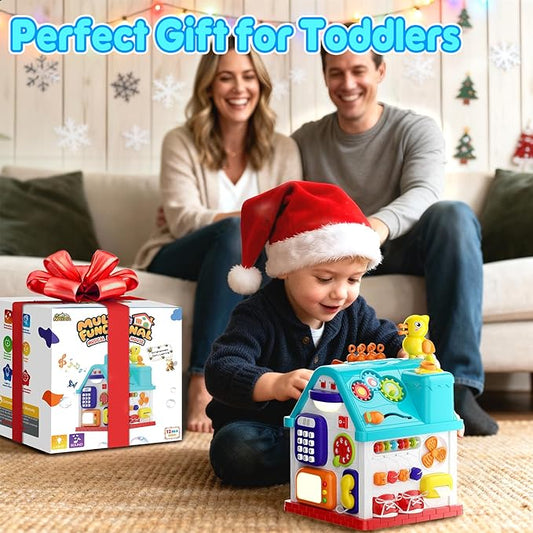 Toddler Toys for 1 Year Old Girl & Boy Gifts, Christmas &1st Birthday Gifts Toys for Ages 0-2, 20-in-1 Musical Learning House Baby Toys 6-12 12-18 Months, Montessori Sensory Toys for Toddlers 1-3