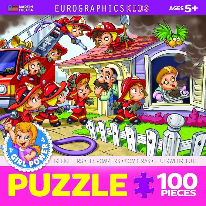 EuroGraphics Girl Power! Firefighters Puzzle (100-Piece) - Image 3