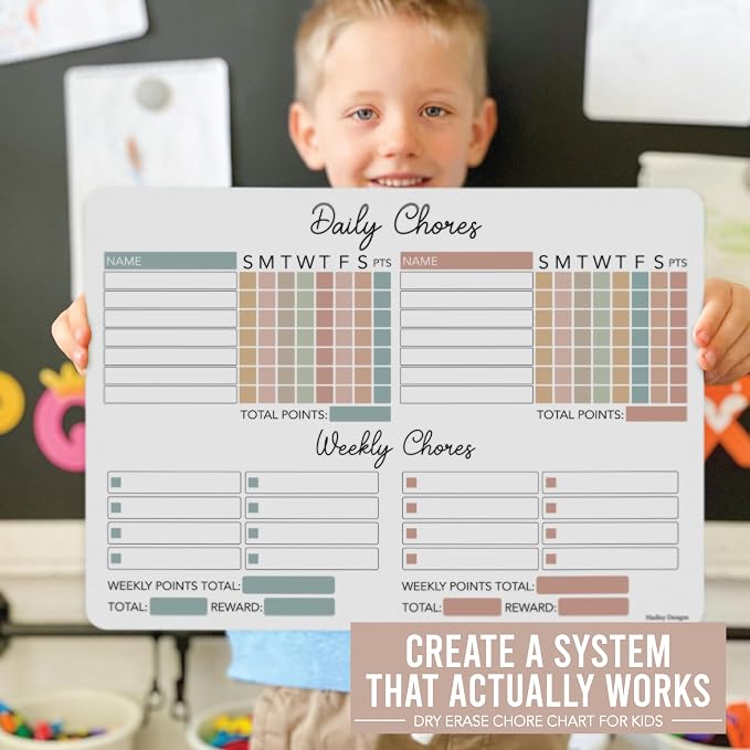 Magnetic Chore Chart for Kids Multiple Kids, Chore Board Adults and Teens - Image 9