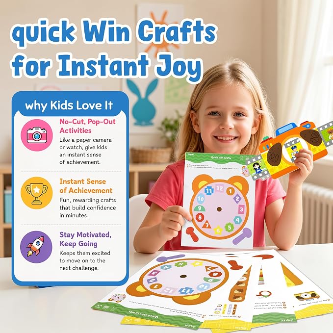 JoyCat Scissor Skills Activity Kit, Toddler Scissors Ages 3-5, Learning - Image 9