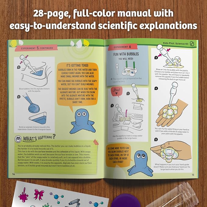 Thames & Kosmos Kids First Science Kit | STEM Learning, Intro to Chemistry for Ages 5+ | Safe & Educational Lab Setup with 20+ Durable Tools, 12 Experiments | Explore Lab Skills & Science Concepts - Image 5