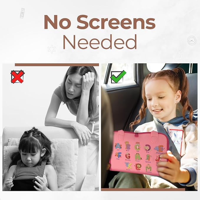 Montessori Busy Book for Toddlers, Pink Busy Board Book. Ages 3+ - Image 6
