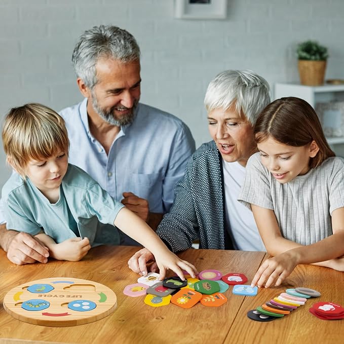 Woodtoe Life Cycle Toys, 12 Themes Montessori Science Toys for Kid Ages 3-6 - Image 7