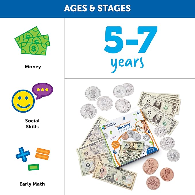 Learning Resources Double-Sided Magnetic Money - Image 8