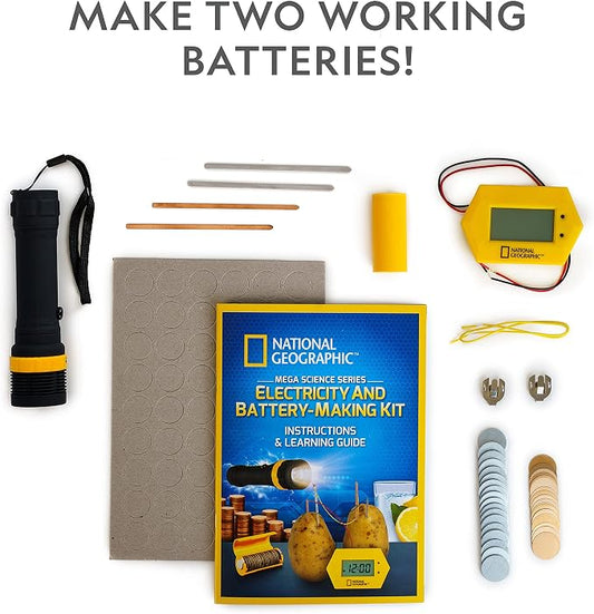 National Geographic Battery Making Science Kit with 2 STEM Projects - Image 2