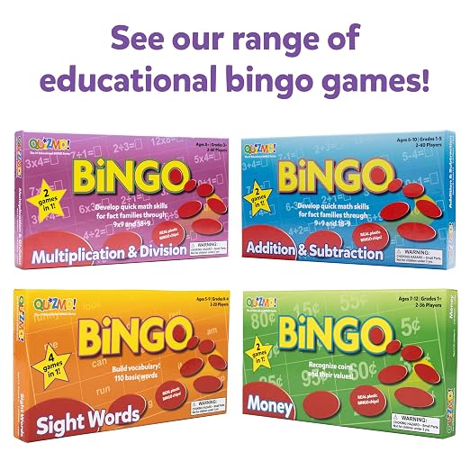 LEARNING ADVANTAGE QUIZMO Sight Words, Bingo-Style Vocabulary Game - Image 7