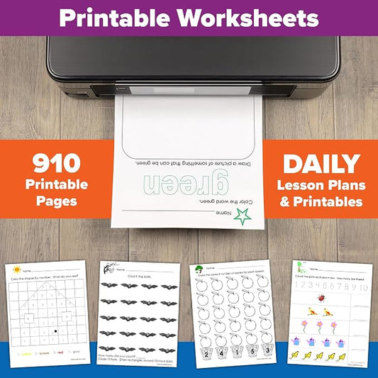The Ultimate Preschool Curriculum Kit - Printable Workbooks, Lesson Plans and Learning Activities for Preschoolers, Pre K Kids and Toddlers (Ages 3 - 5) - Image 2