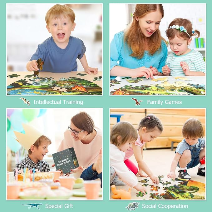DIGOBAY 70 Piece Dinosaur Floor Puzzle for Kids Ages 4-8 - Image 7