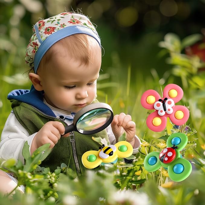 ALASOU Suction Cup Spinner Airplane Travel Toys for 1 Year Old Boy Girl - Image 9