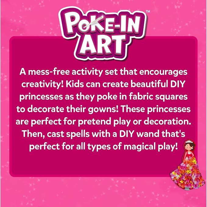 Skillmatics Poke-in Art – Magical Princesses, Wood Craft Kit, Gift for Kids - Image 9