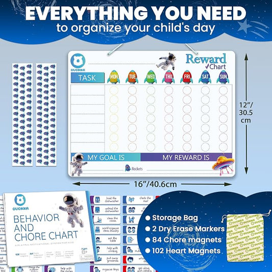 Magnetic Behavior Chore Chart for Kids at Home - Reward Chart for Kids - Image 2