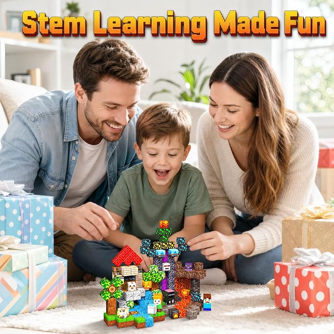 100PCS Magnetic Block, STEM Educational Magnetic Building Cubes - Image 7
