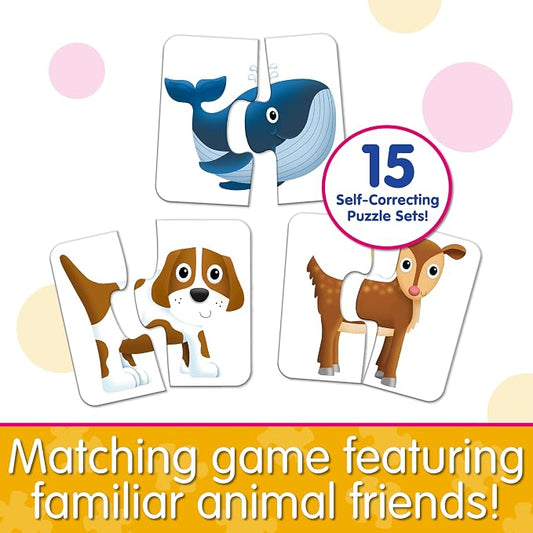 The Learning Journey: My First Match It! - Head and Tails - 15 Self-Correcting Animal Memory Matching Puzzles Games - Educational Activities for Learning - Preschoolers Age 2-5 - Award Winning Toys - Image 2