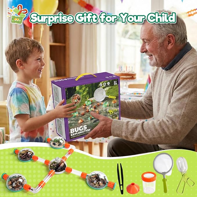 Bug Catcher Kit for Kids, Insect Catching Set with Bug Habitat, Magnifier - Image 9