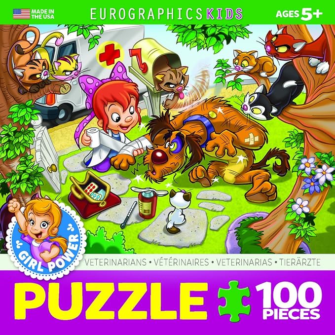 EuroGraphics Girl Power! Veterinarian Puzzle (100-Piece) - Image 3
