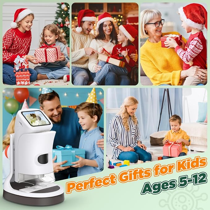 Kids Digital Microscope 1000X 1080P with Screen | Handheld Pocket Microscope for Kids 5-12, Portable Rechargeable STEM Science Kit, Educational Toy Gift for Boys & Girls (2026 New) - Image 7