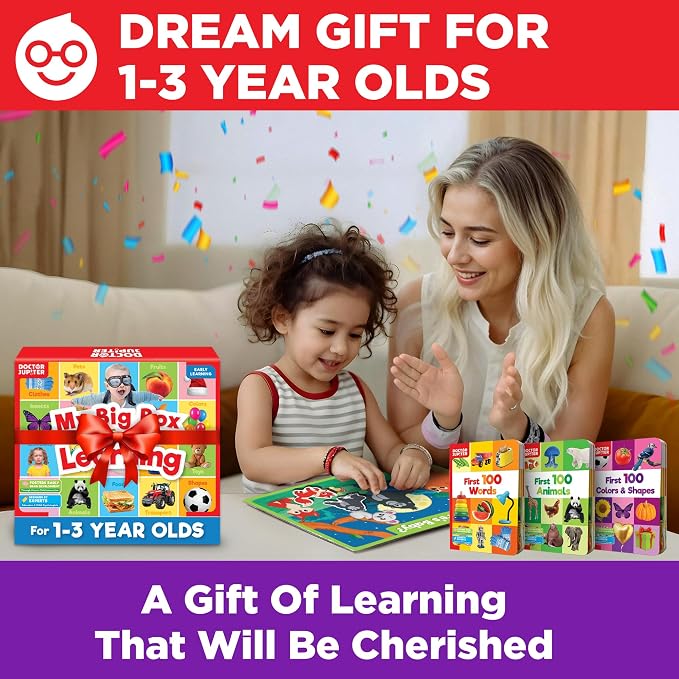 Doctor Jupiter My Big Box of Learning for Kids Ages 1-3 Year Old - Image 7