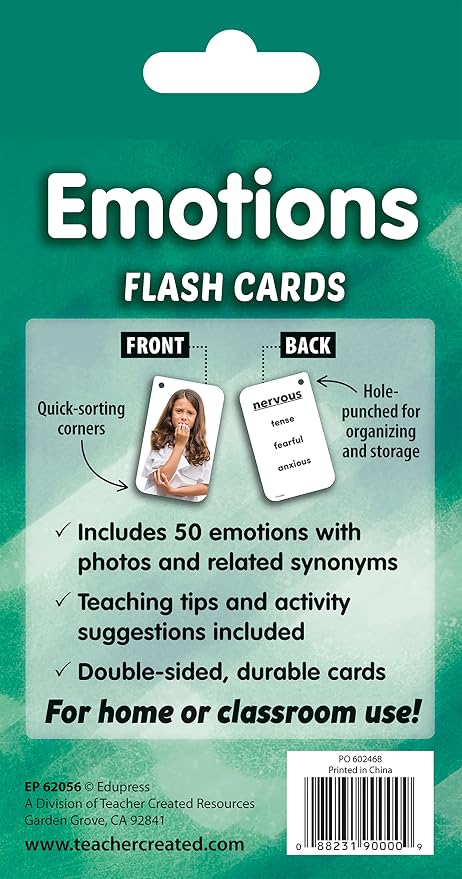 Teacher Created Resources Emotions Flash Cards (EP62056) - Image 6