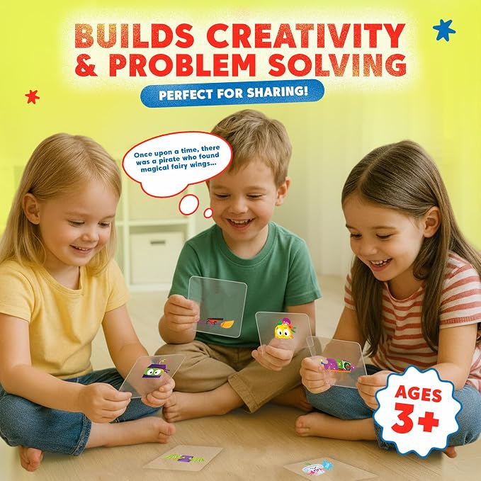 Kidrox Mix & Match Character Building Flash Cards, Transparent Layerable Learning Cards, 45 Pack - Image 7