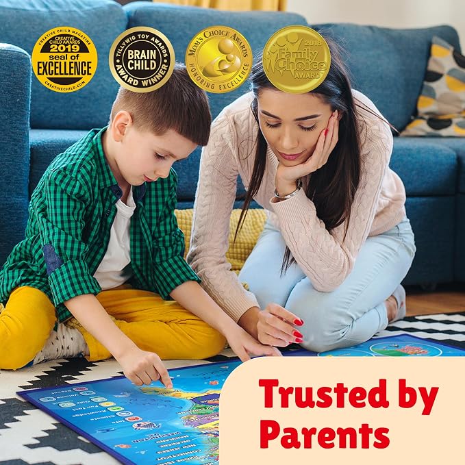 BEST LEARNING i-Poster My USA - Interactive Talking US Map for Kids - Image 9