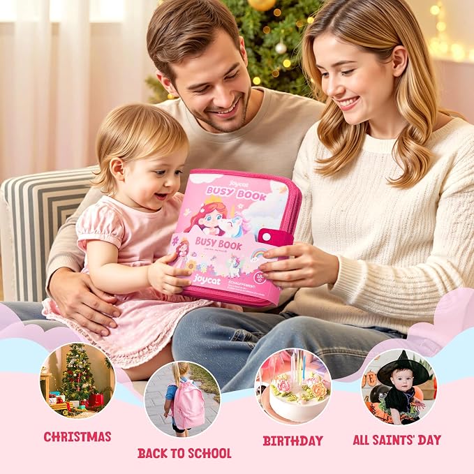 JoyCat Princess Busy Book for Toddlers 3, Dress Up Montessori Quiet Toy - Image 9