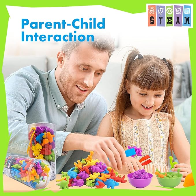 UNIQUE KIDS Counting Educational Learning Toy Set with Sorting Cups - Engaging Sensory Color Classification Training Game for Toddlers Preschoolers Ages 3 Years and Up - Image 6