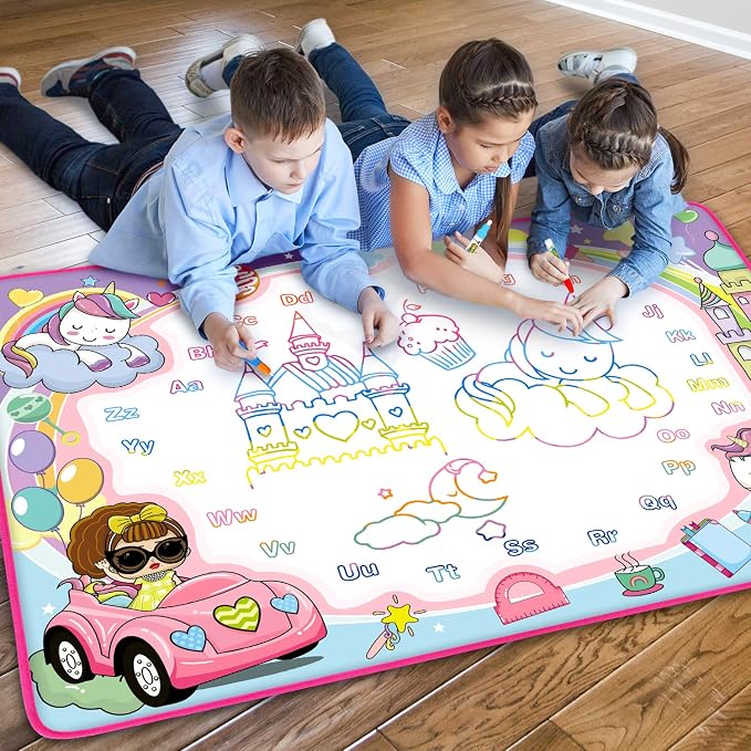 Magic Water Doodle Mat - Kids Painting Drawing Board, Gift Toy for Ages 2-9 - Image 7