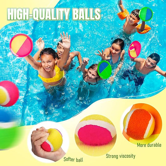 Toss and Catch Ball Game - Ideal Outdoor Beach, Pool & Yard Toy for Toddlers and Kids Ages 4, 5, 6, 7, 8+, Perfect for Boys Girls - Great Birthday Gift & Stocking Stuffers