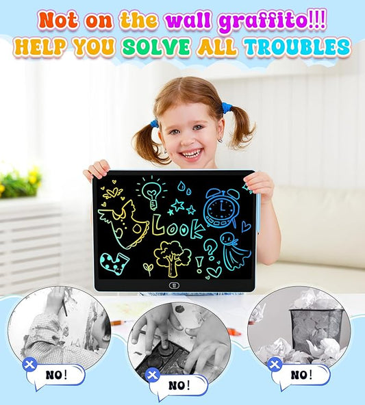 LCD Writing Tablet for Kids, 16 Inch Colorful Doodle Board Drawing Tablets, Toddler Educational Learning Toys for 3 4 5 6 7 8 Year Old Boys Girls Birthday Christmas Gift