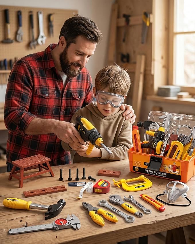 Kids Tool Set for Boys Electronic Toy Drill & Box - Image 6