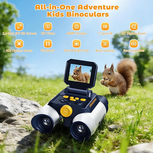 Binoculars for Kids with Night Vision - 48MP FHD Digital Camera Telescope - Image 2